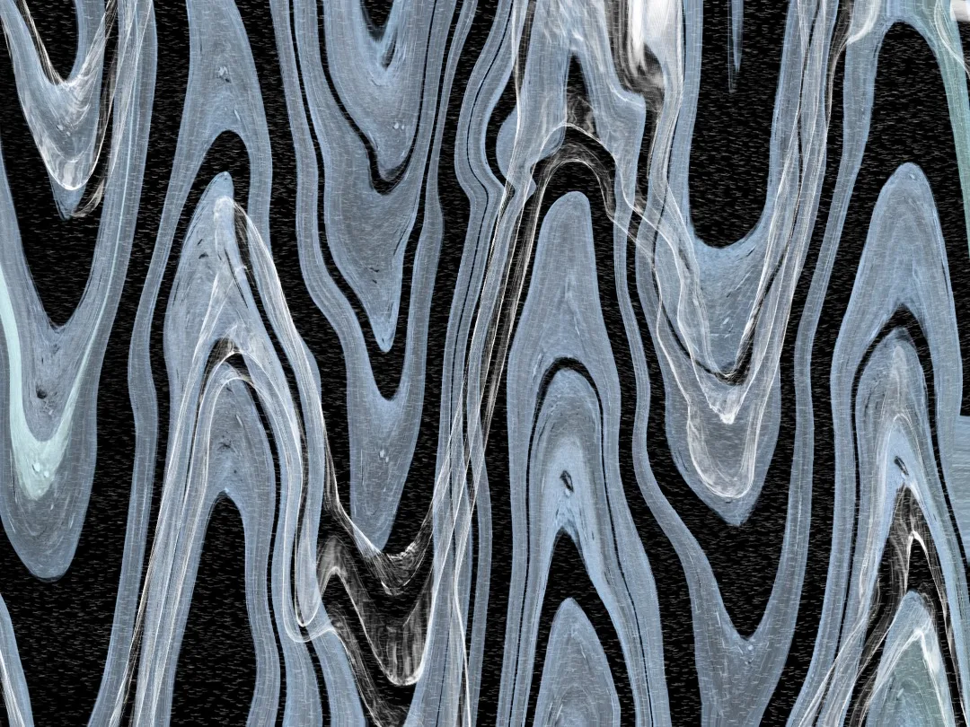 Interstellar — black and silver liquid marble