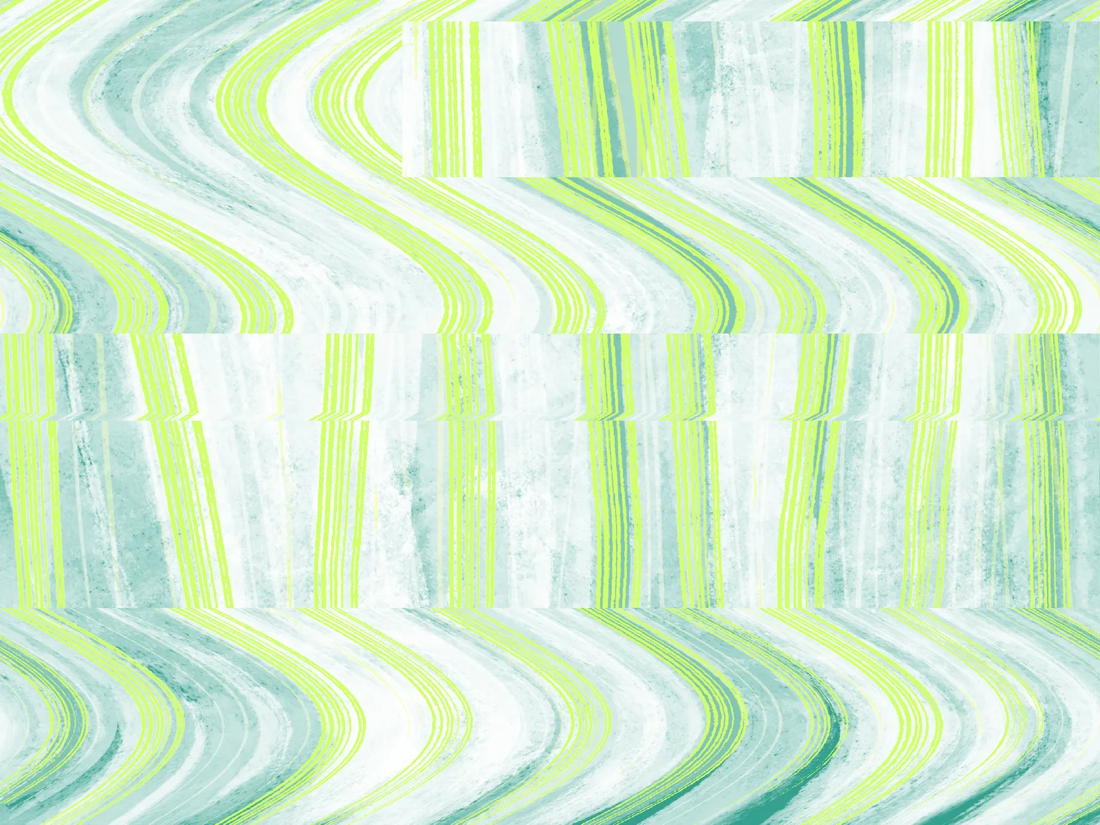 Lime Waves — lime and white wave texture